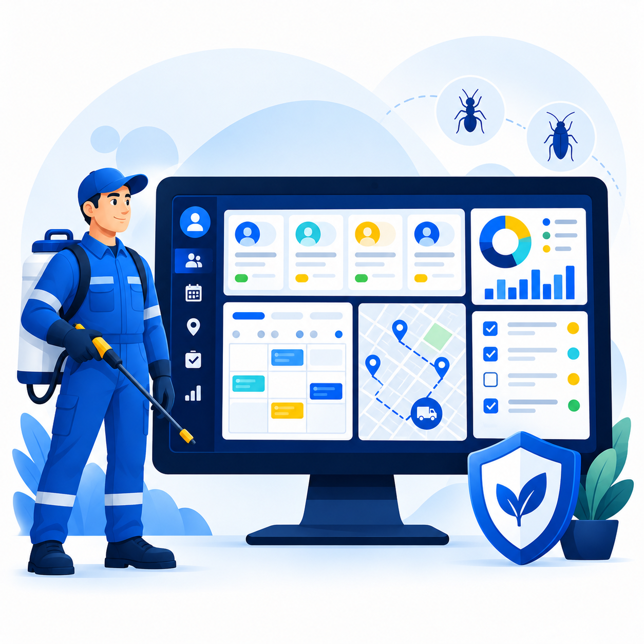 Versátil Control, CRM para empresas de controle de pragas urbanas